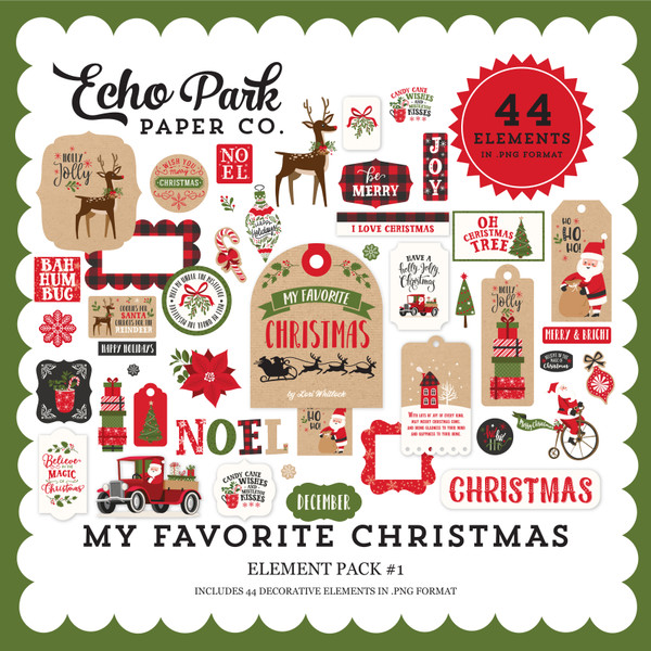 My Favorite Christmas Element Pack #1
