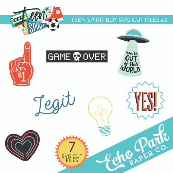 Teen Spirit Boy SVG Cut Files #3