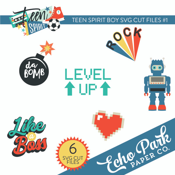 Teen Spirit Boy SVG Cut Files #1