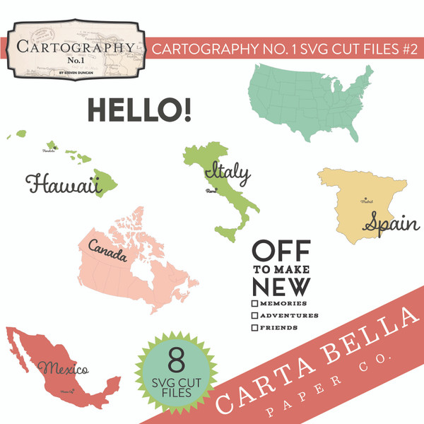 Cartography No. 1 SVG Cut Files #2