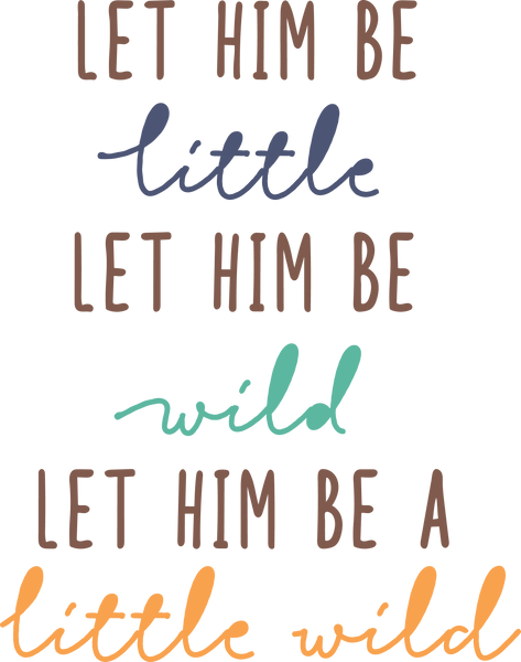 Let Him Be Little SVG Cut File