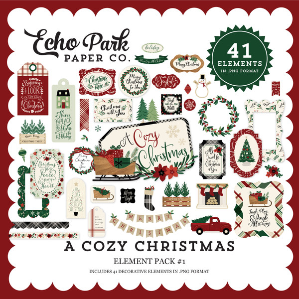 A Cozy Christmas Element Pack #1