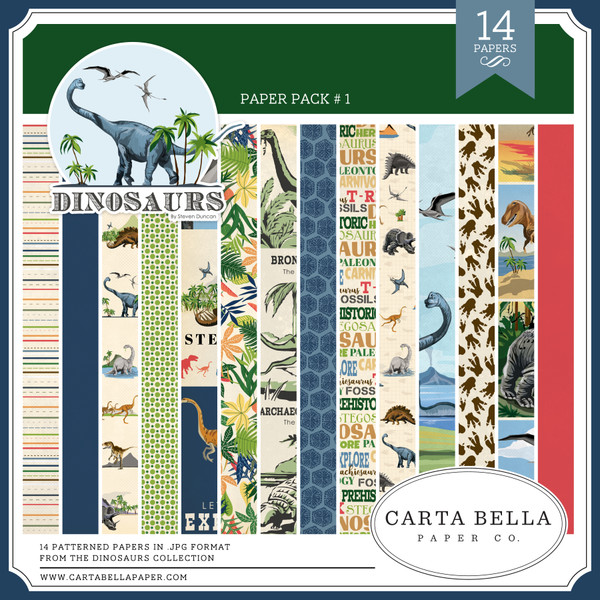Dinosaurs Paper Pack #1