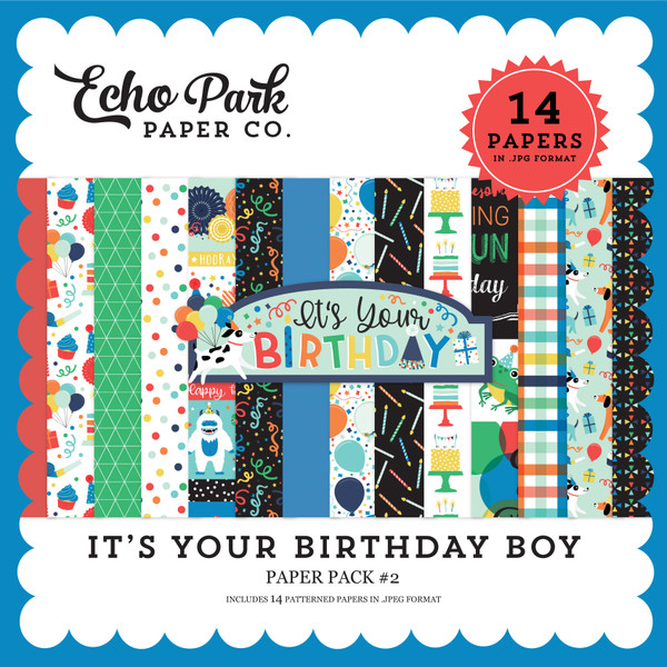 It's Your Birthday Boy Paper Pack #2