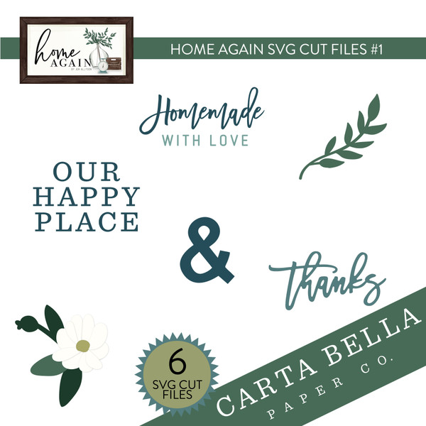 Home Again SVG Cut Files #1
