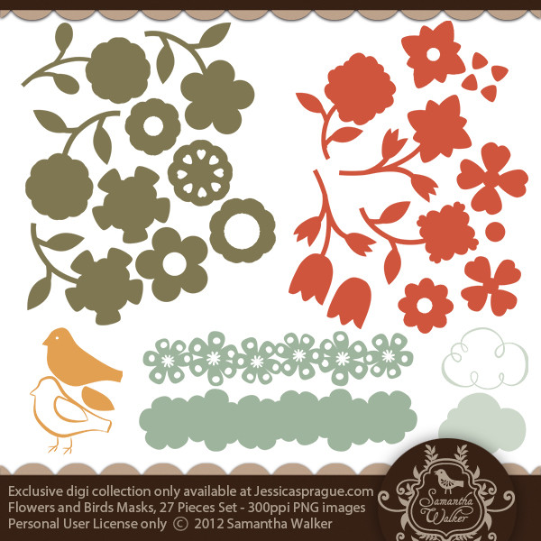 Flower and Bird Masks Collection