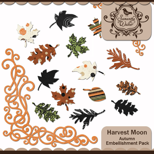Harvest Moon Autumn Leaves and Accents