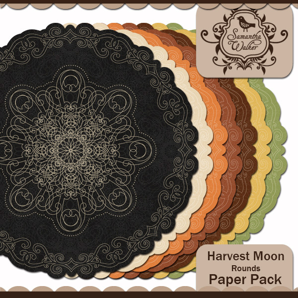 Harvest Moon Doily Rounds