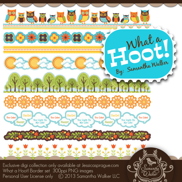 What a Hoot! Sticker Borders