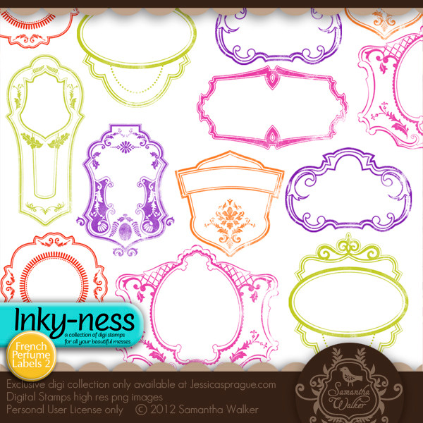 Inky-ness Perfume Labels 2