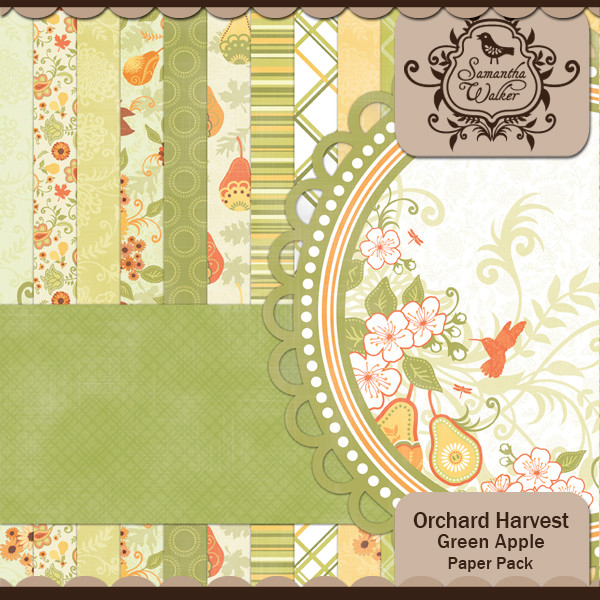Orchard Harvest Green Apple Paper Pack