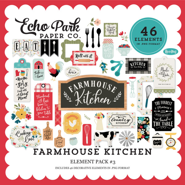 Farmhouse Kitchen Element Pack #3