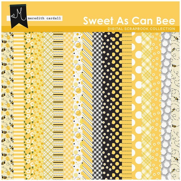 Sweet As Can Bee Paper Pack 1