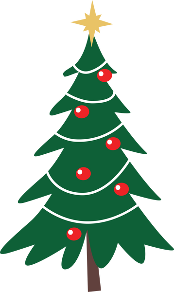 Merry Christmas Christmas Tree SVG Cut File