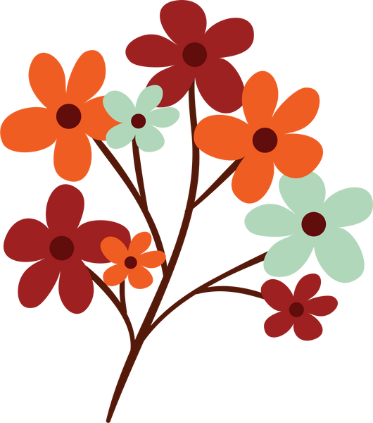 My Favorite Fall Flowers SVG Cut File