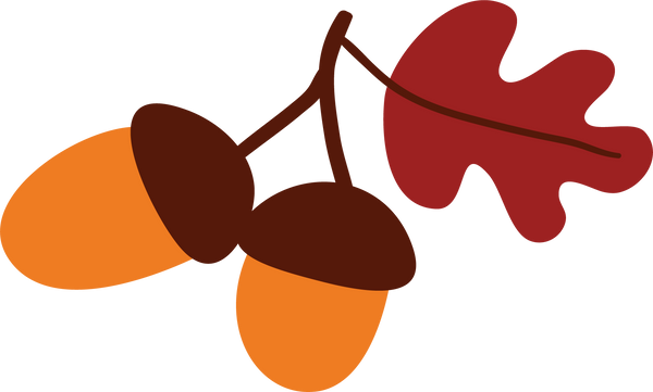My Favorite Fall Acorn and Leaf SVG Cut File