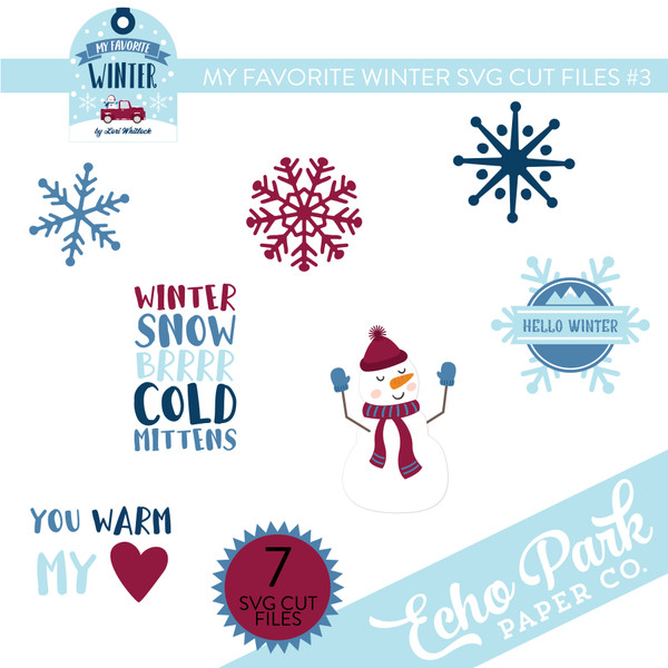 My Favorite Winter SVG Cut Files #3