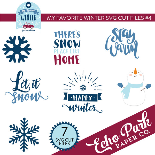 My Favorite Winter SVG Cut Files #4