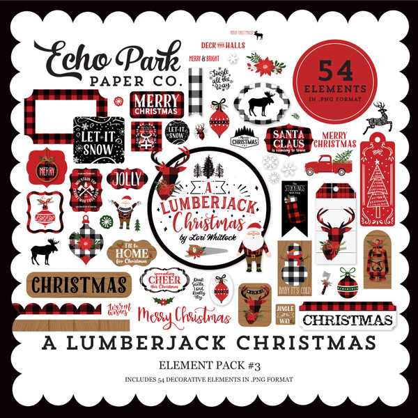 A Lumberjack Christmas Element Pack #3