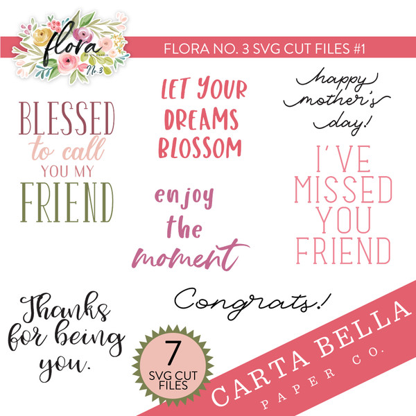 Flora No. 3 SVG Cut Files #1