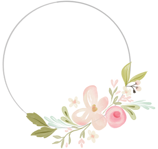 Flora No. 3 - Flower Hoop Print & Cut File