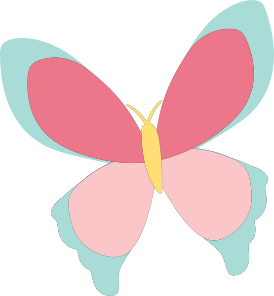 I Love Spring - Butterfly SVG Cut