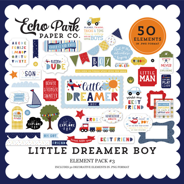 Little Dreamer Boy Element Pack #3
