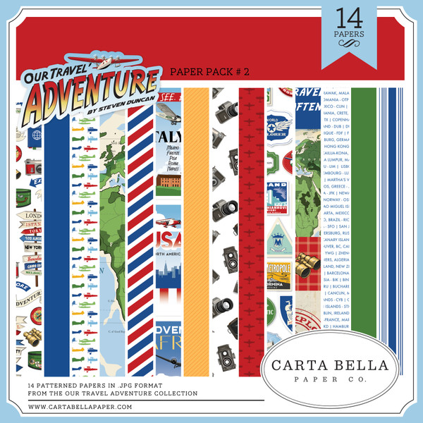 Our Travel Adventure Paper Pack 2