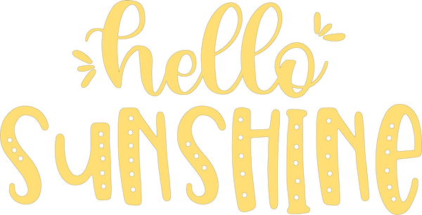 Hello Sunshine Word SVG Cut File