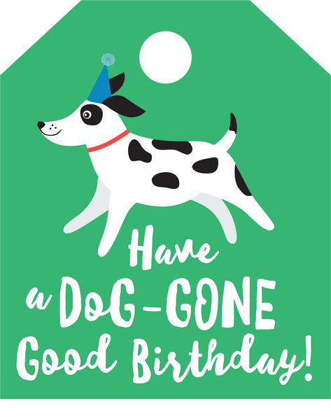 Doggone Birthday Tag SVG Cut File