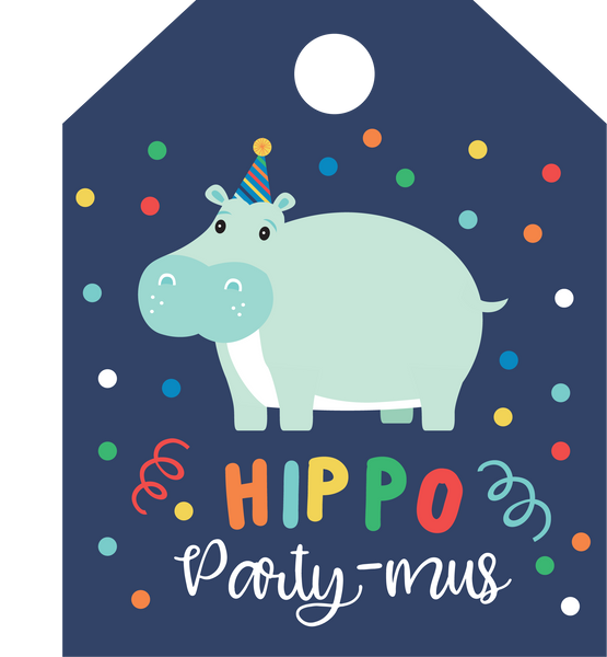 Hippo Party-mus SVG Cut File