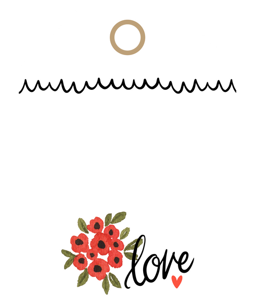 Love Tag Print and Cut File