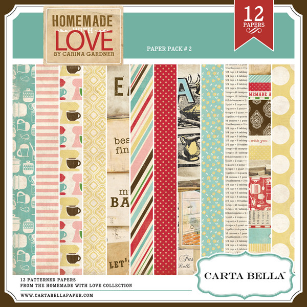 Homemade with Love Paper Pack 2