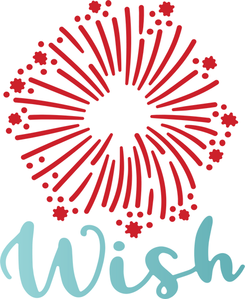 Wish and Firework SVG Cut File