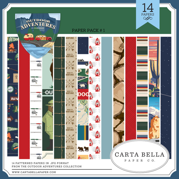 Outdoor Adventures Paper Pack #1