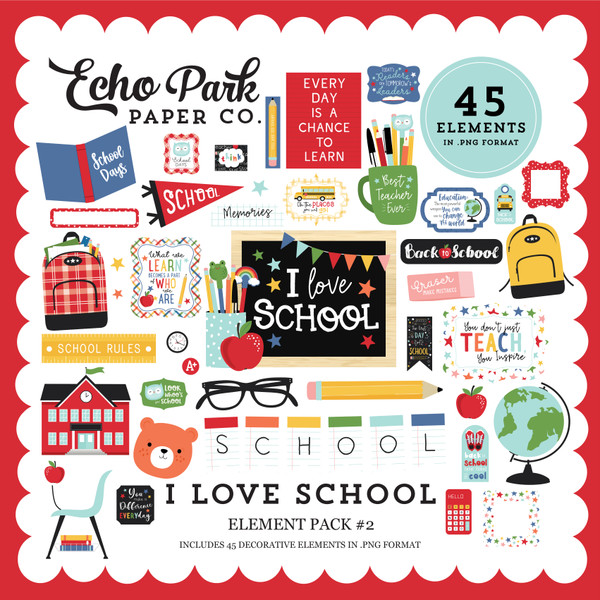 I Love School Element Pack #2