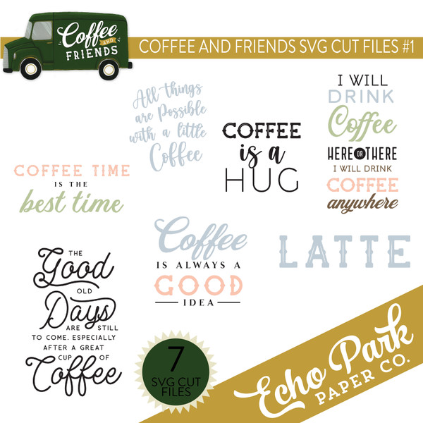 Coffee and Friends Group SVG Cut Files #1