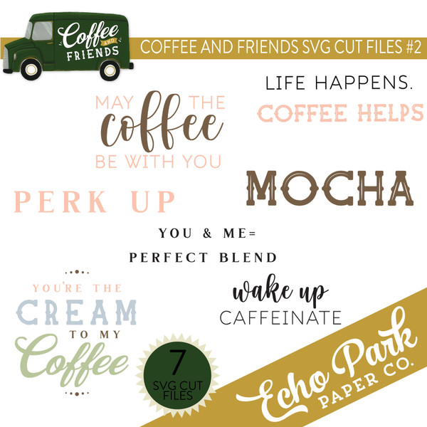 Coffee and Friends Group SVG Cut Files #2