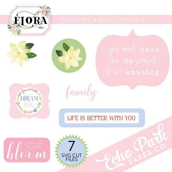 Flora No. 4 Group SVG Cut Files #1