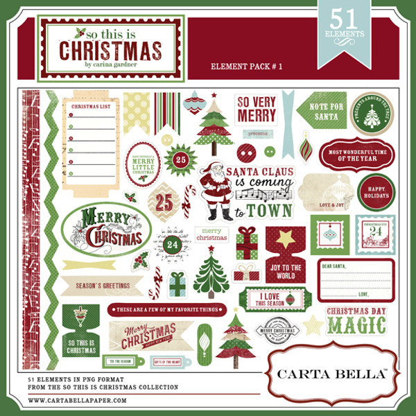 So This Is Christmas Element Pack 1