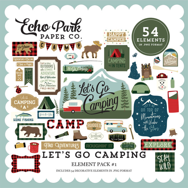 Let's Go Camping Element Pack #1