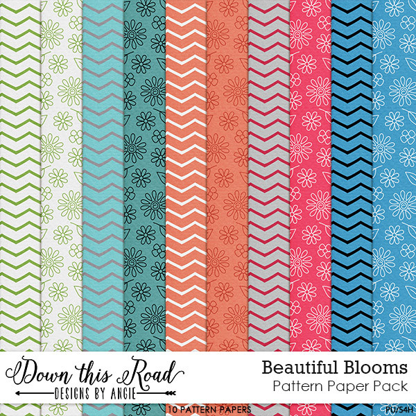 Beautiful Blooms  | Pattern Papers Pack