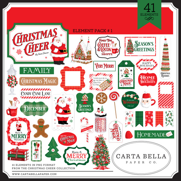 Christmas Cheer Element Pack #1