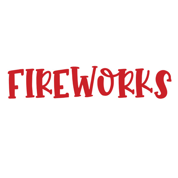 Fireworks Word SVG Cut File