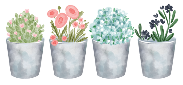 Flower Pots Print and Cut File