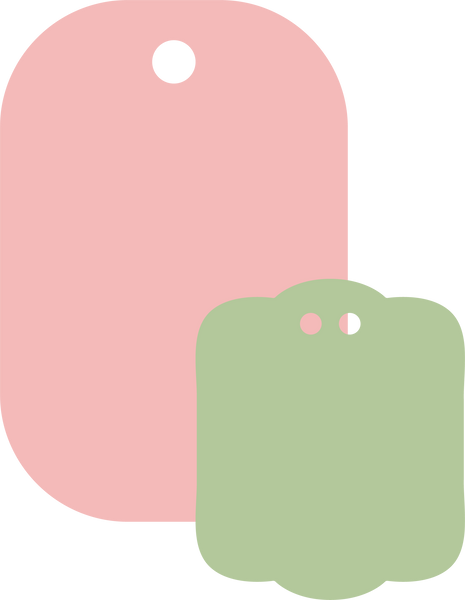Sized Tags SVG Cut File