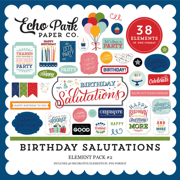 Birthday Salutations Element Pack #2