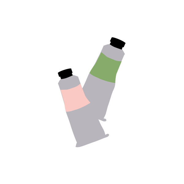 Paint Tubes SVG Cut File