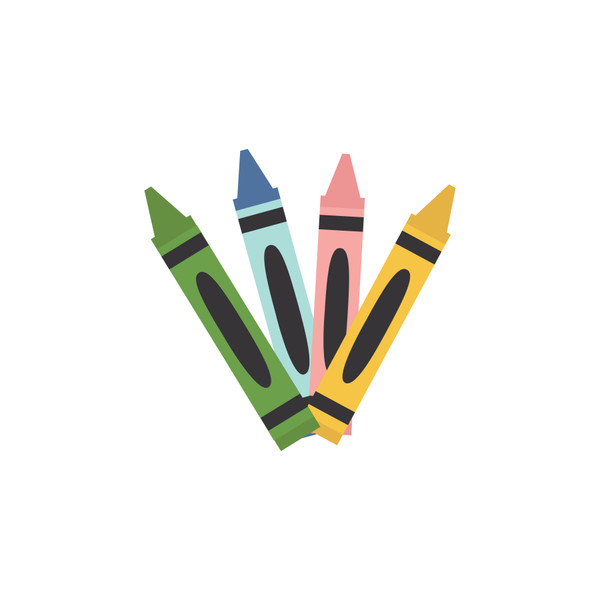 Crayons SVG Cut File
