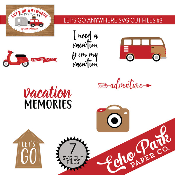 Let's Go Anywhere #3 Group SVG Cut Files
